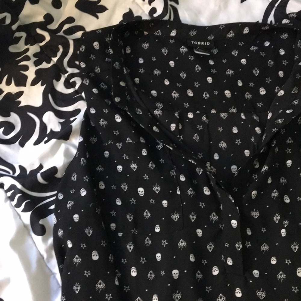Torrid Skull Print Tank Size 3